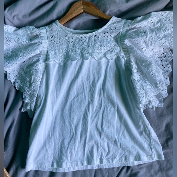 Eyelet detailed top - Picture 1 of 3